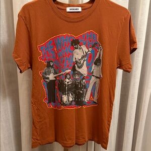 Daydreamer Women Band Graphic Tee - Rust